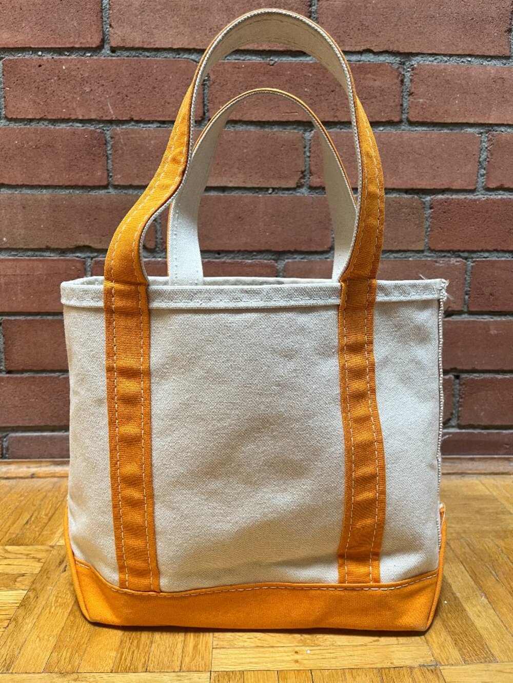 Vintage L.L. Bean - Boat and Tote - Small - Orange